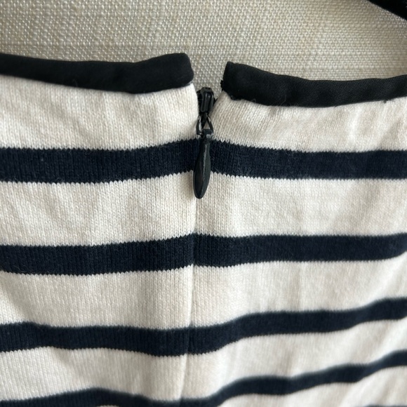 Theory black and white stripe dress - Picture 3 of 6